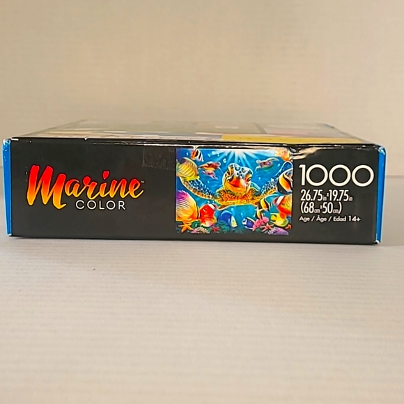 Buffalo Marine Color Tiny Bubbles 1000 pieces 26.75"x19.75" Puzzle - Picture 3 of 4